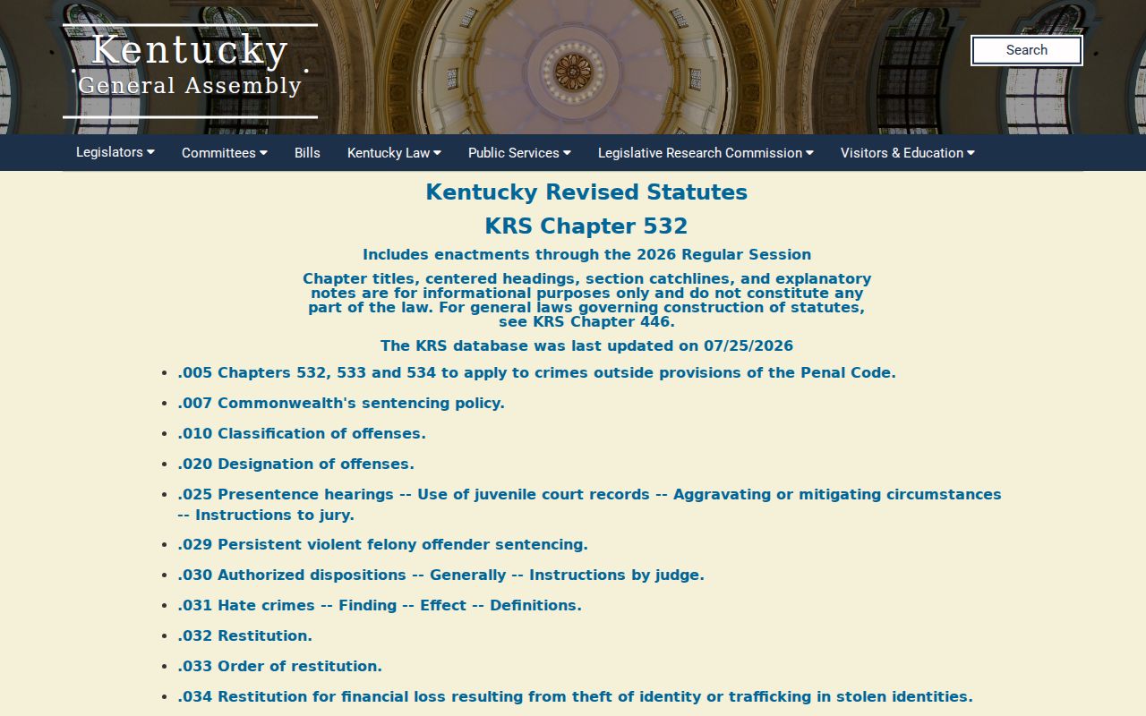 Campbell County court case sentencing statutes