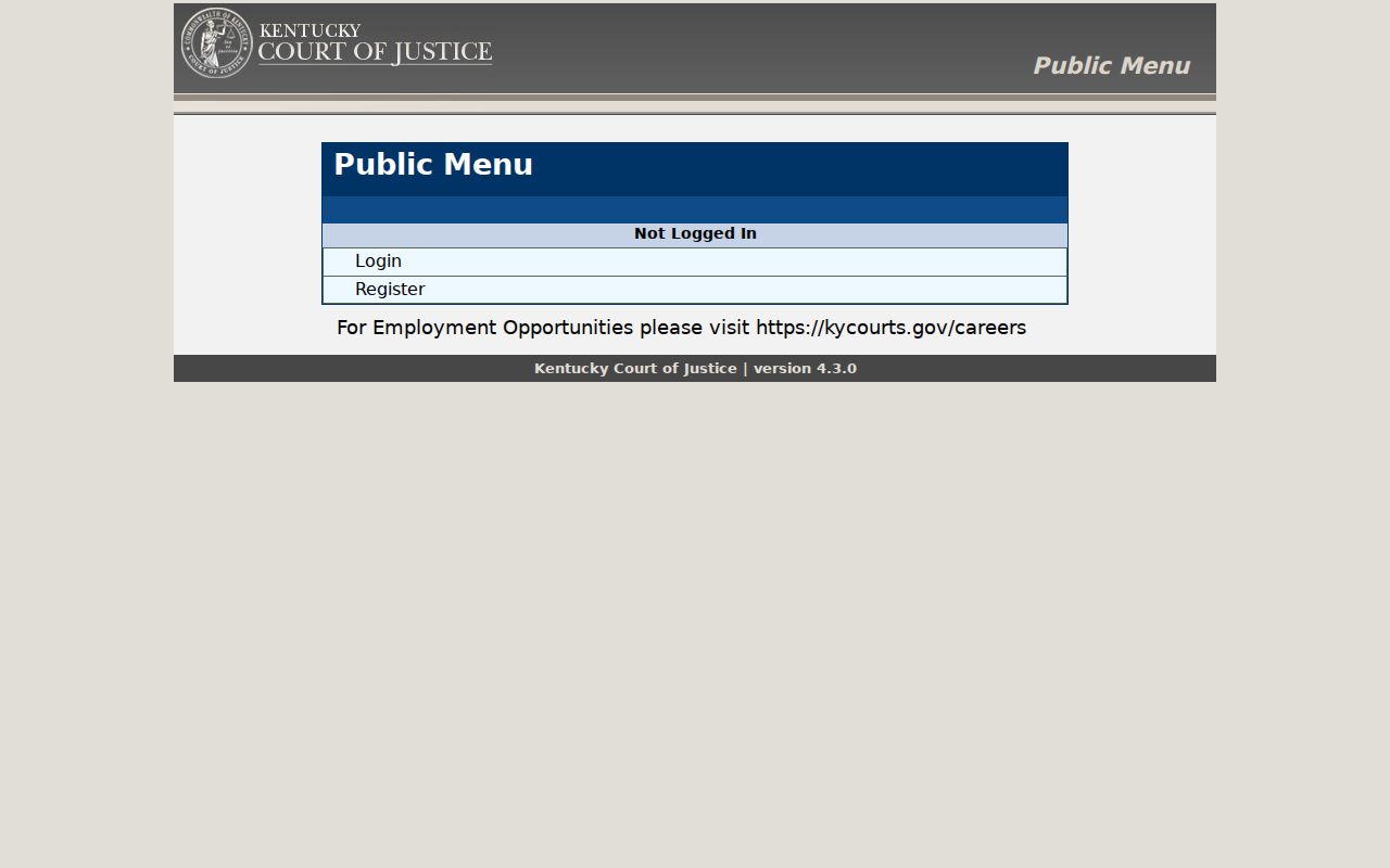 Campbell County criminal history AOC FastCheck public menu